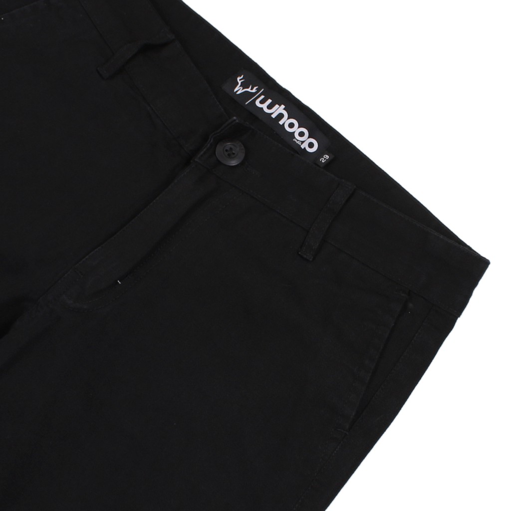 Whoopculture &quot;Muntjac&quot; Black Raw Chino