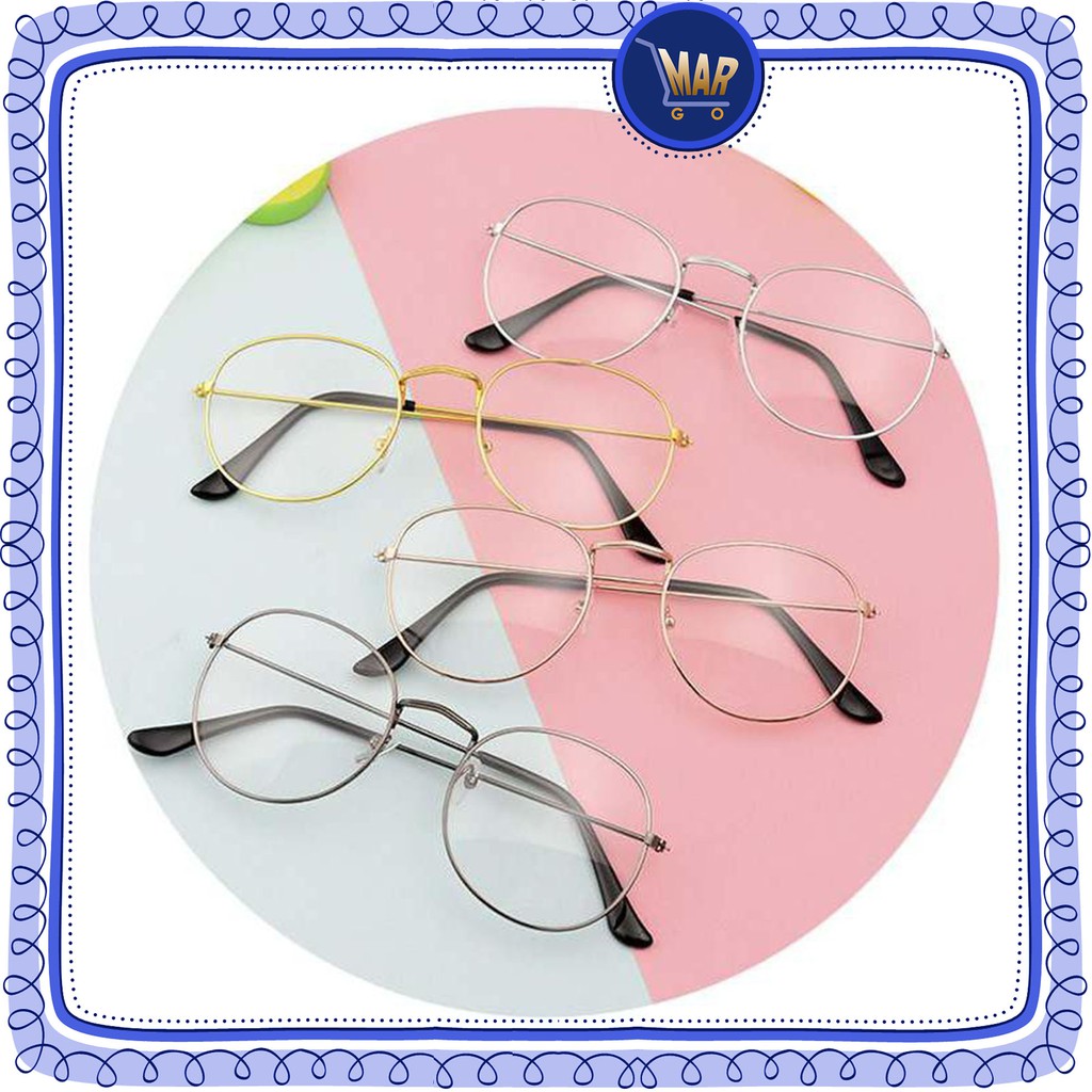 Kacamata Korea Fashion Bulat Kotak Kacamata Bulat