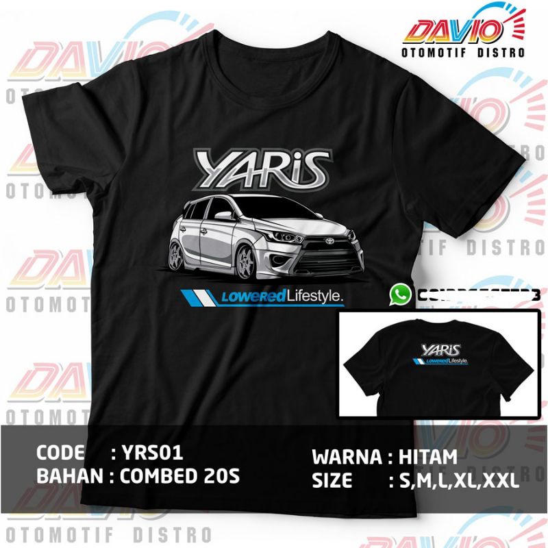 kaos yaris   kaos yaris lele   yaris t shirt  kaos toyota yaris   kaos mobil   kaos otomotif