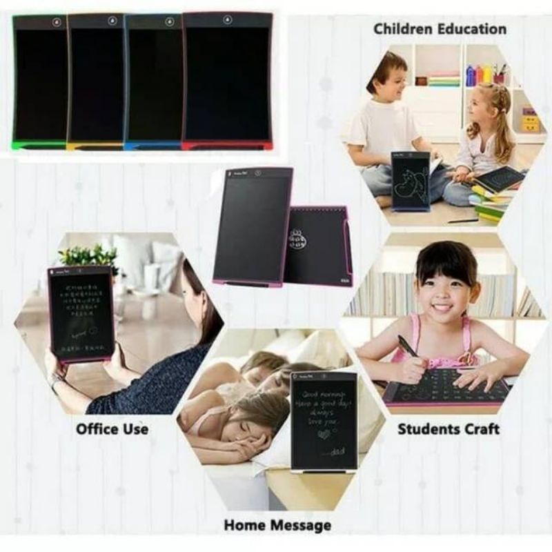 PAPAN TULIS LCD 8.5 INCH / LCD DRAWING WRITING BOARD TABLET / PAPAN TULIS GAMBAR ANAK DEWASA / PAPAN TULIS BELAJAR LAYAR LCD