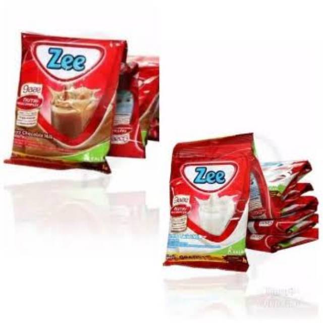 

Susu Zee Vanila Twist Milk/Swizz Chocolate Milk isi 5/10 sachet