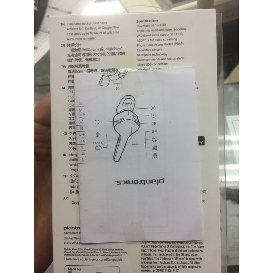 Original Plantronics Headset Bluetooth Voyager 3240  Limited