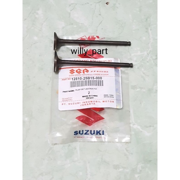 Klep Set Satria Fu 150 Karbu Ori Suzuki SGP Ori Payung Klep Satria Fu 150 Karbu Ori Suzuki SGP Ori 1