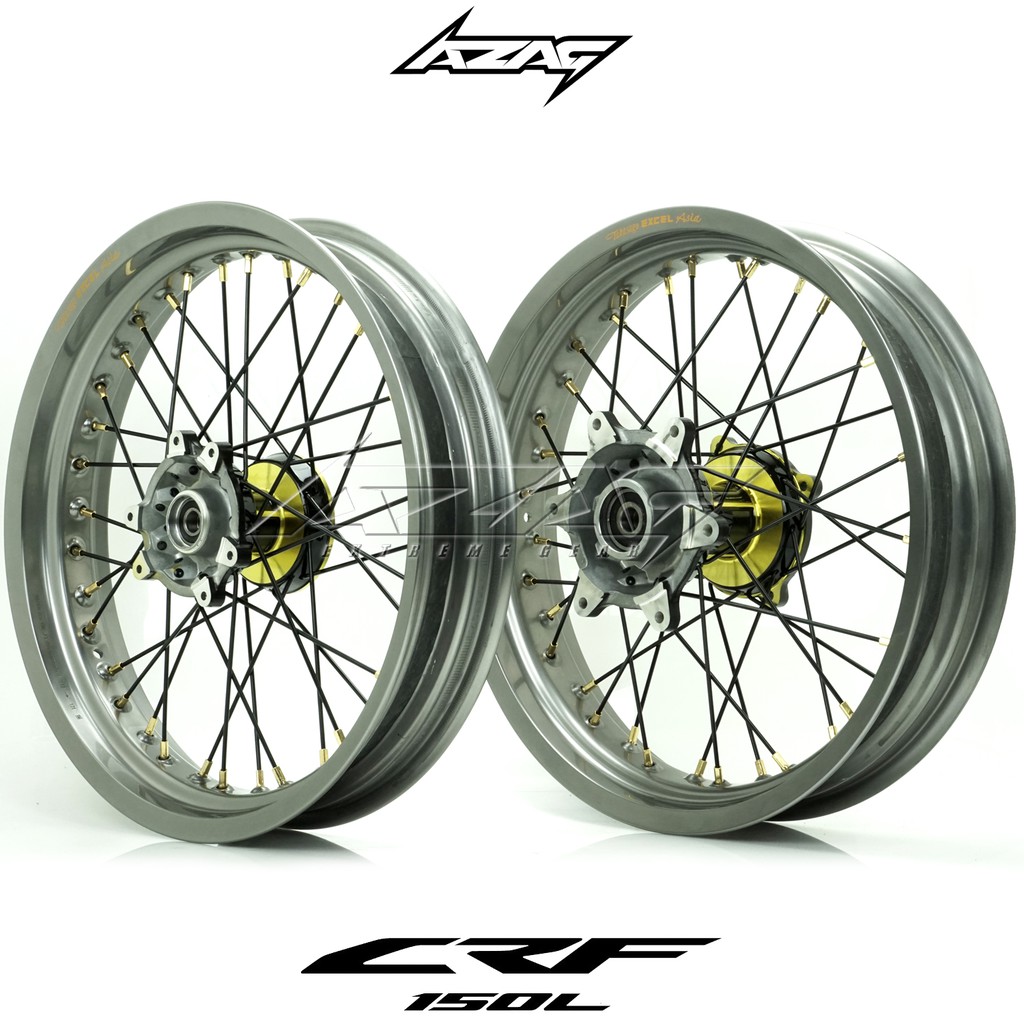 VELG SET SUPERMOTO HONDA CRF 150L EXCEL TAKASAGO TITANIUM