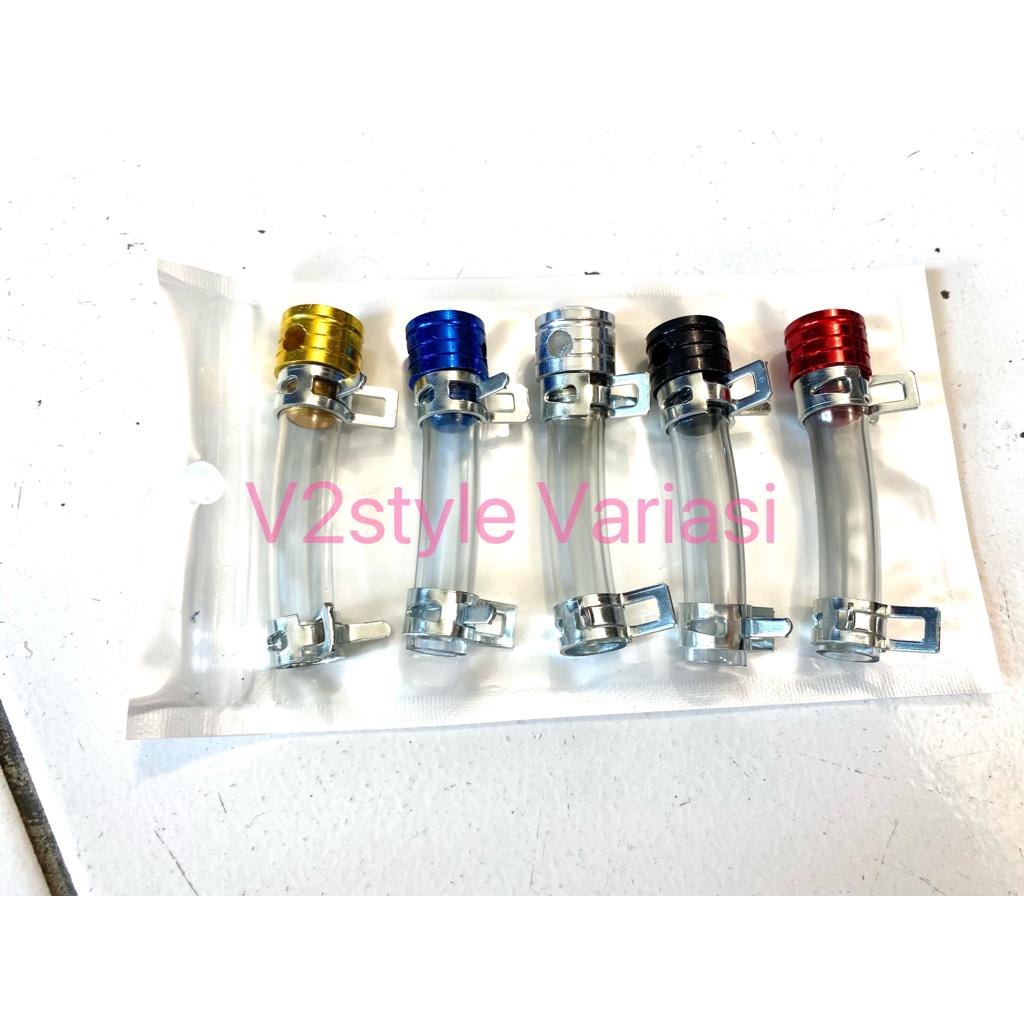 TUBE DRAIN AIR SELANG Filter UDARA Beat SCOOPY NMAX AEROX NEW OLD PCX Vario 125 150 160 NEW LED TUBEDRAIN FINO M3 MIO J SPACY slang BENING 4CM SET KLEMAN 2 PCS PNP CNC nEpel Pilter nApel mesin cvt VARIASI TUTUP SPION CNC MERAH GOLD SILVER BIru hitam ORI