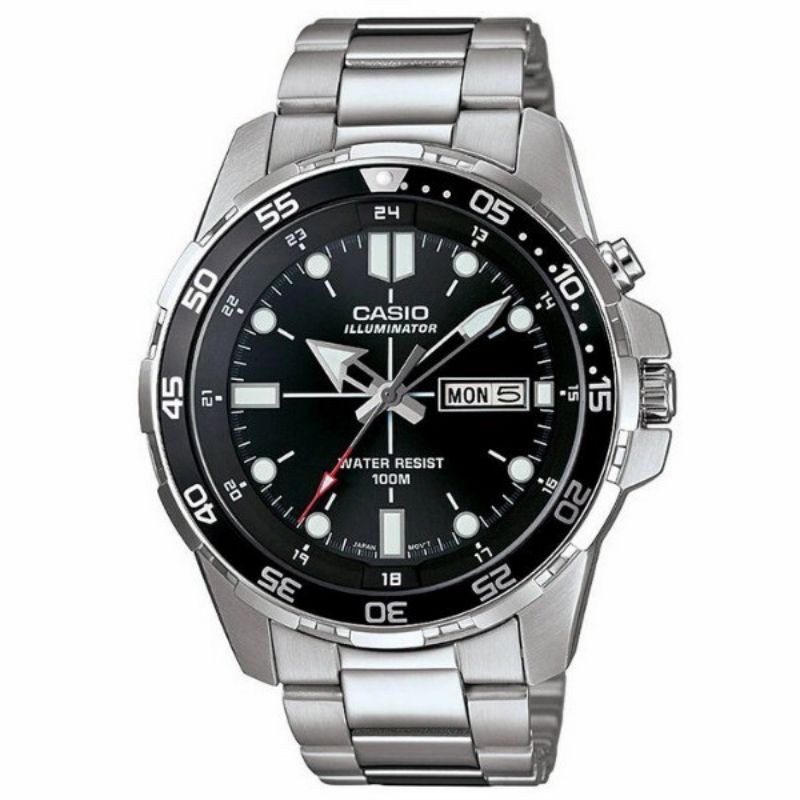 Casio Standard MTD-1079D-1AV Men's Stainless Steel Band Analog Watch - 1AV
