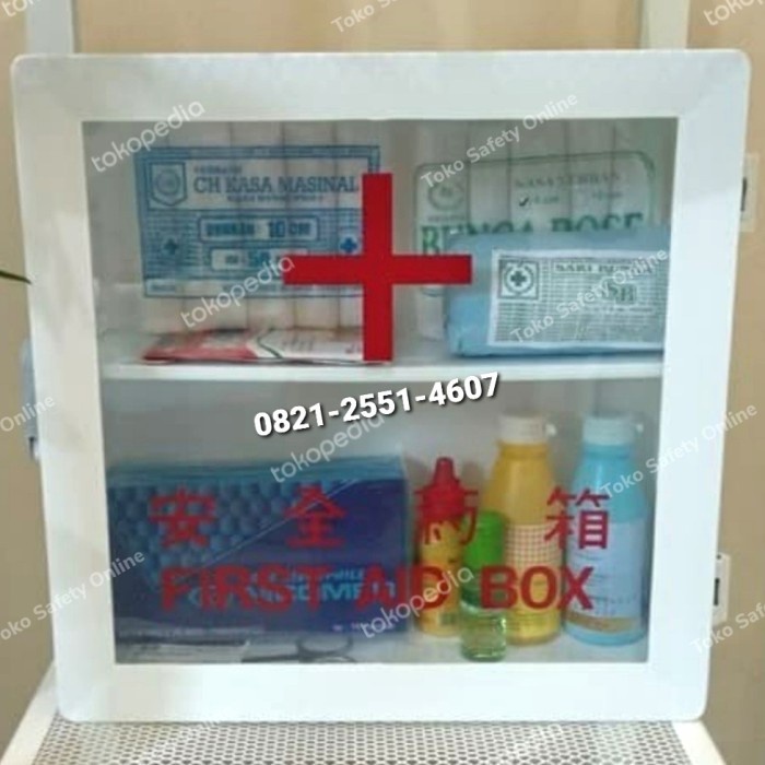 Kotak P3K Dinding + Isi Type C / Kotak P3K Maspion + Isi First Aid Kit