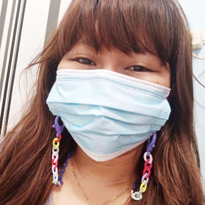 Rantai Masker Akrilik Korea- Tali Gantungan Kalung Masker Strap Lanyard Masker Korea/Strap Mask