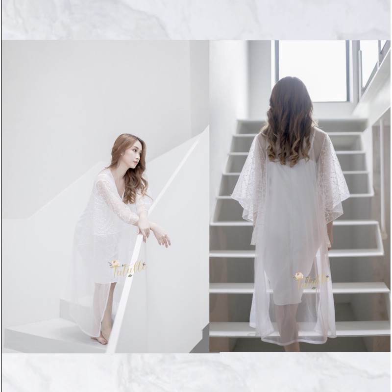 𝙏𝙪𝙩𝙪𝙡𝙡𝙚 Bae Robe Wedding Robe Pengantin Robe Bridal