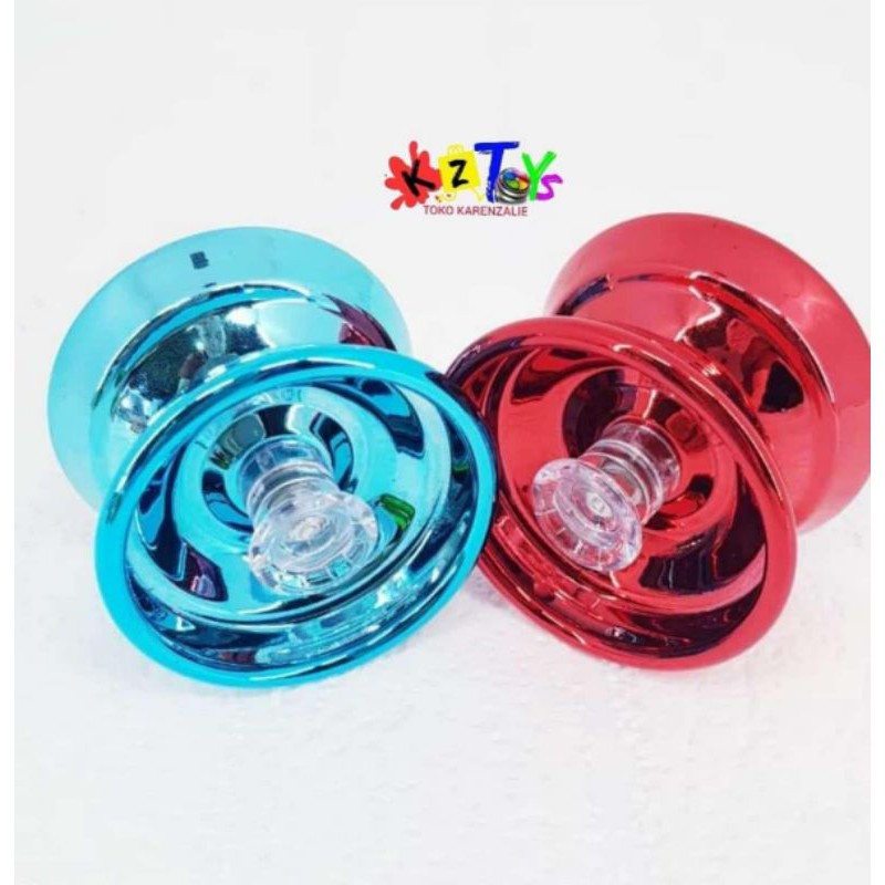 YOYO BESI 3 BEARING CHROME METALIK KANTONG