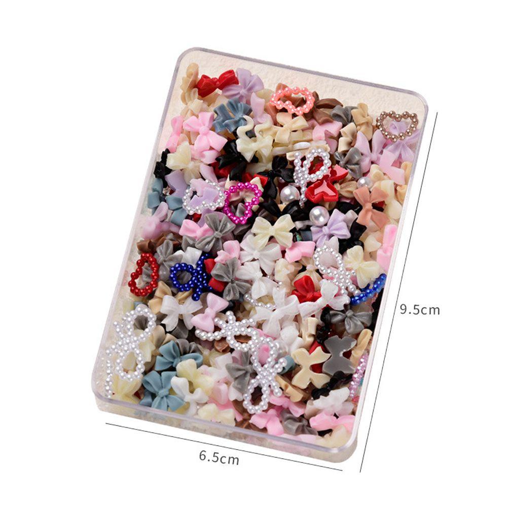 R-bunga Dekorasi Kuku Manicure Kawaii Aksesoris Rhinestones Butterfly