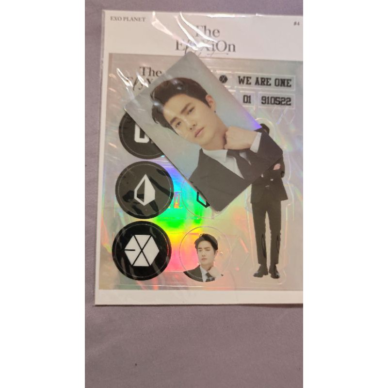 Suho Exo Elyxion Stiker Photocard