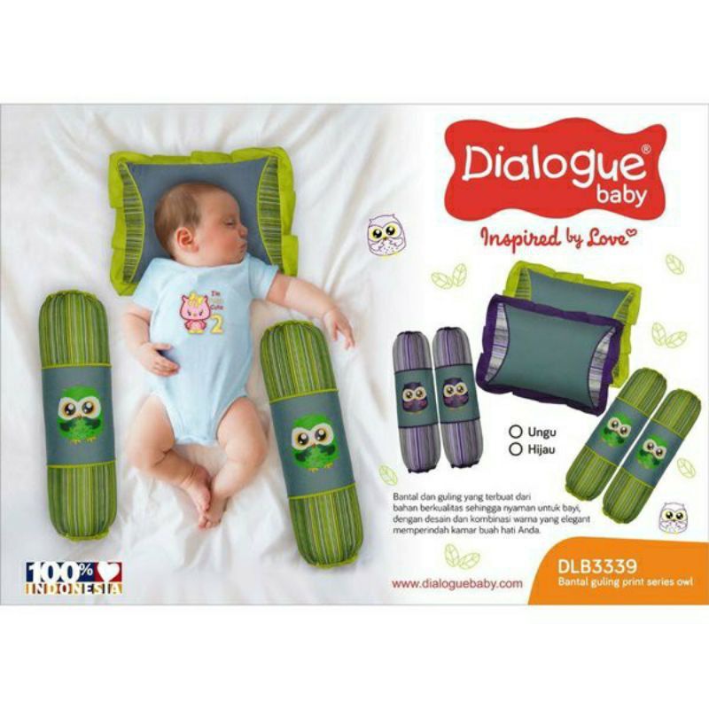 Dialogue Baby DLB3339 Bantal Guling print Series Owl