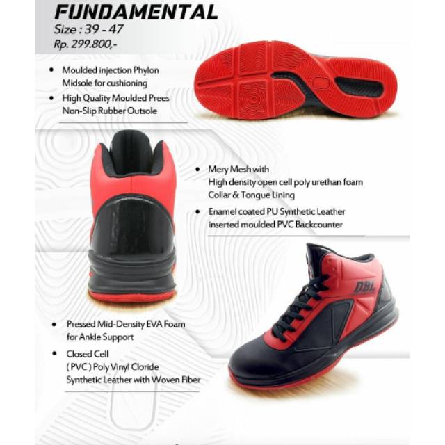 Sebatu Basket DBL Ardiles Murah - DBL Fundamental - Medan