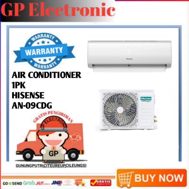 AC HISENSE 1PK/AIR CONDITIONER HISENSE 09 CDG