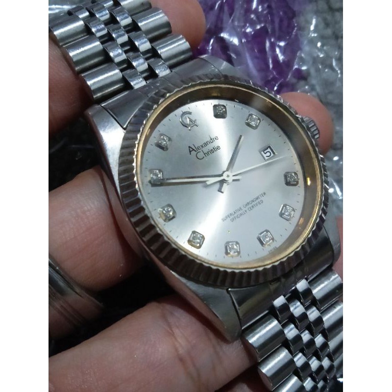 Jam Tangan Pria Alexandre Christie AC 9002M Second Original Preloved