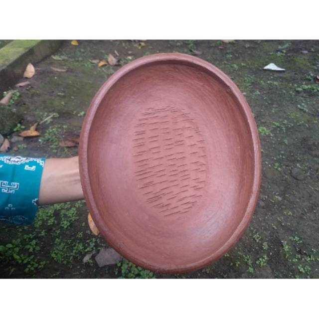 Cobek Oval TANAH LIAT ASLI 100% free bublewrap