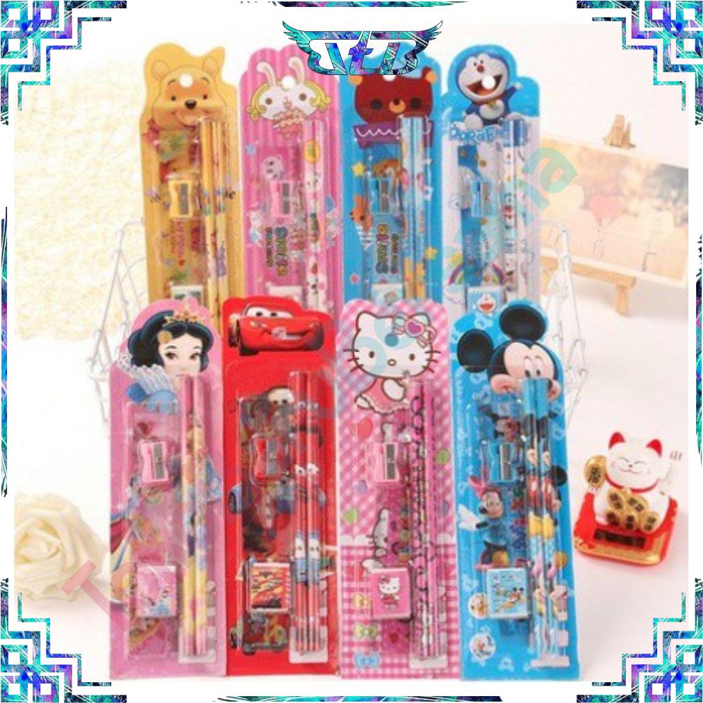 

SET ALAT TULIS SEKOLAH 5 in 1 KARAKTER LUCU / MINI STATIONERY S004