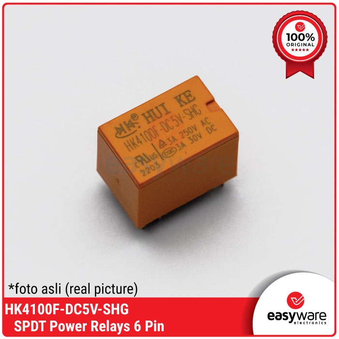 Relay HUI KE HK4100F-DC5V-SHG Relay 5V 6 Pin HK4100F Relay SPDT 5V