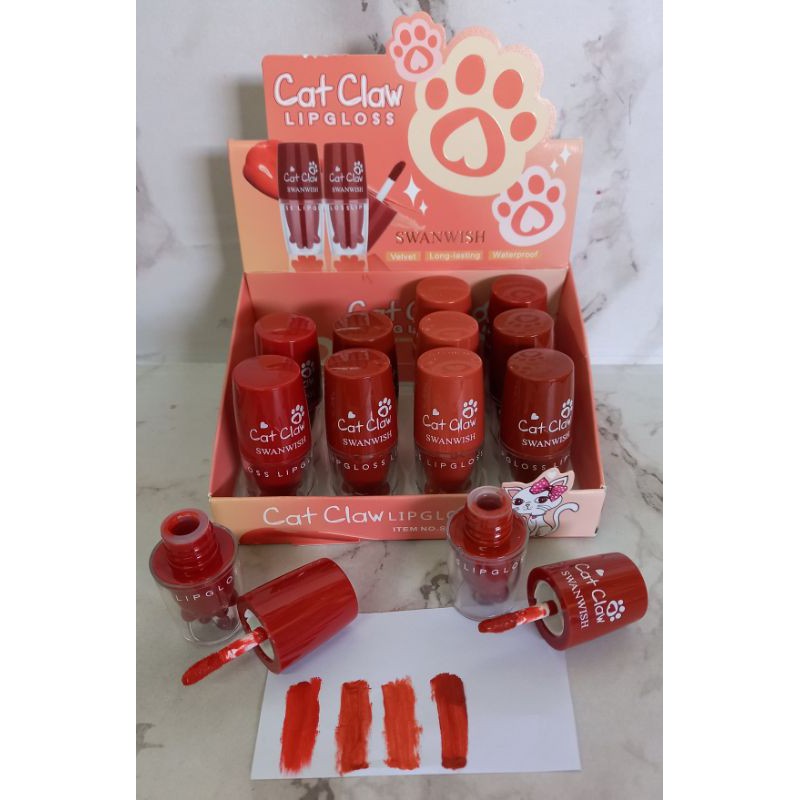 PER BOX!! LIP GLOSS CAT CLAW KISS BEAUTY SWANWISH NO.SW2003