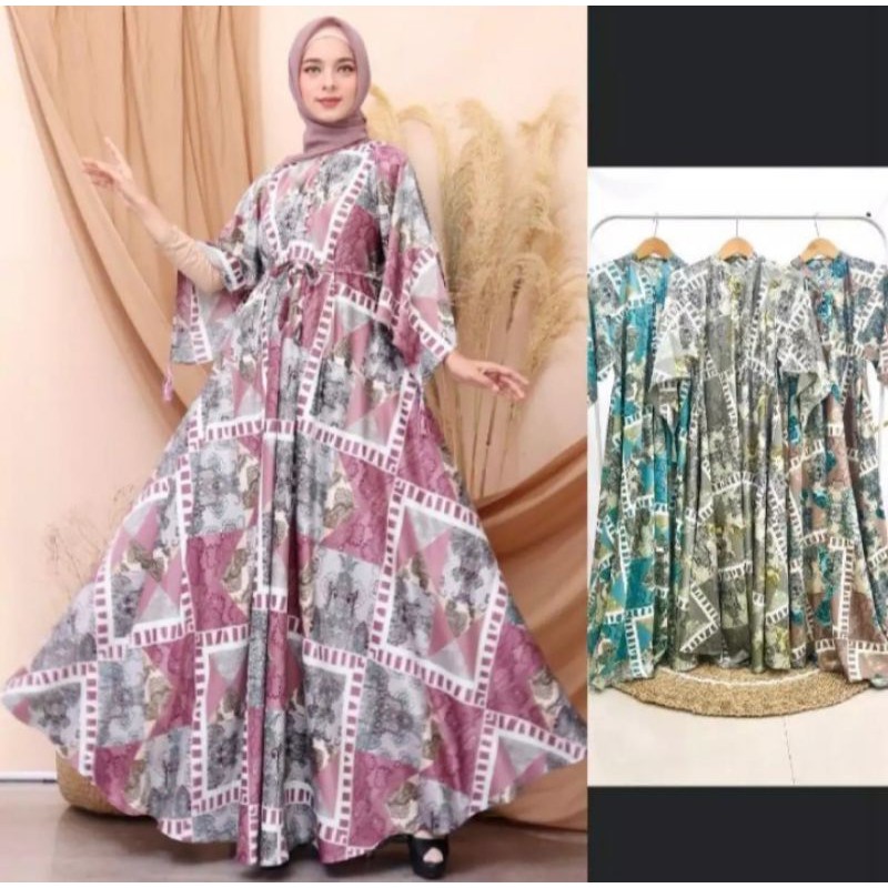 LUNA MAYA DRESS BAHAN DIOR SILK