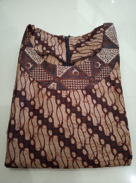 Gamis Batik Kombi Genes #2 Batik Wanita Baatik Muslim Seragam Batik Katun Solo Batik Cewek Cantik