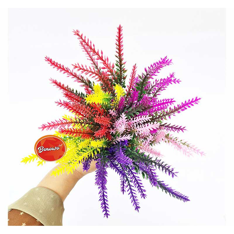 Bunga Plastik Lavender Artificial Dekorasi Rumah Cantik - AF20A-5