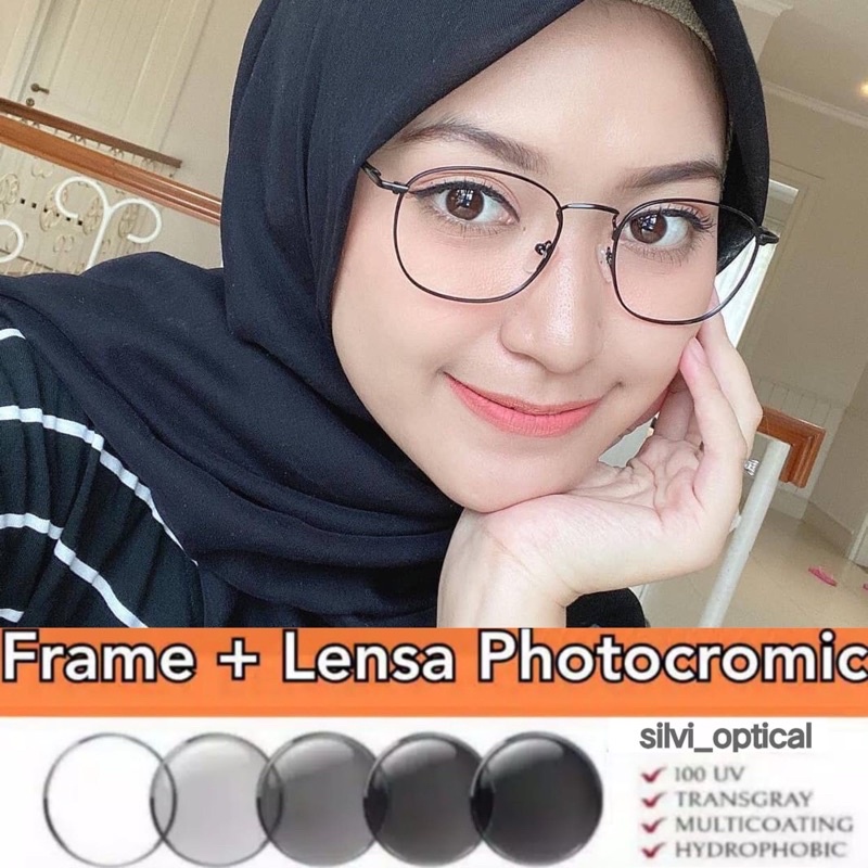 frame kacamata wanita / frame kacamata antiradiasi / frame kacamata photocromic wanita