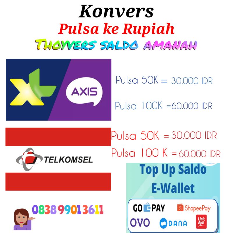 Konvers pulsa menjadi uang