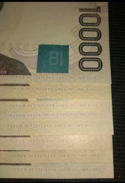 Set Emisi Tahun 10000 Rupiah Cut Nyak Dien 1998~2005
