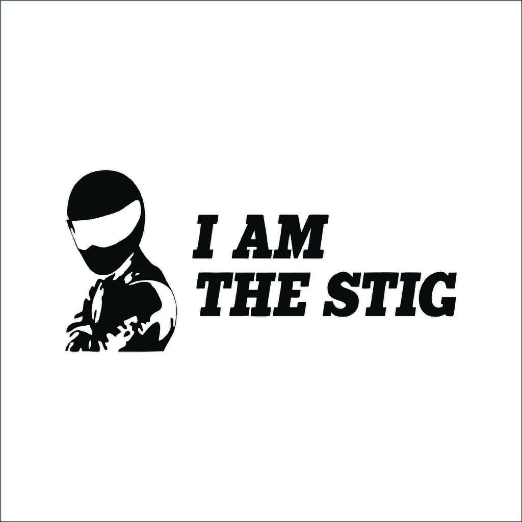 

Sticker / Stiker I Am The Stig 15cm