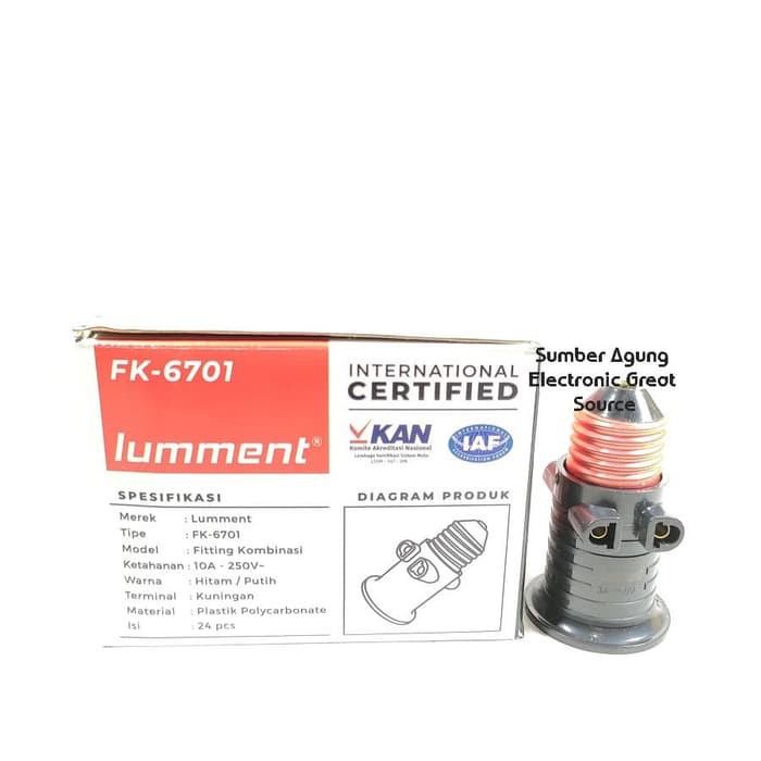 Lumment FK6701 6701 Fiting Kombinasi Fitting Tambahan Colokan SNI KAN