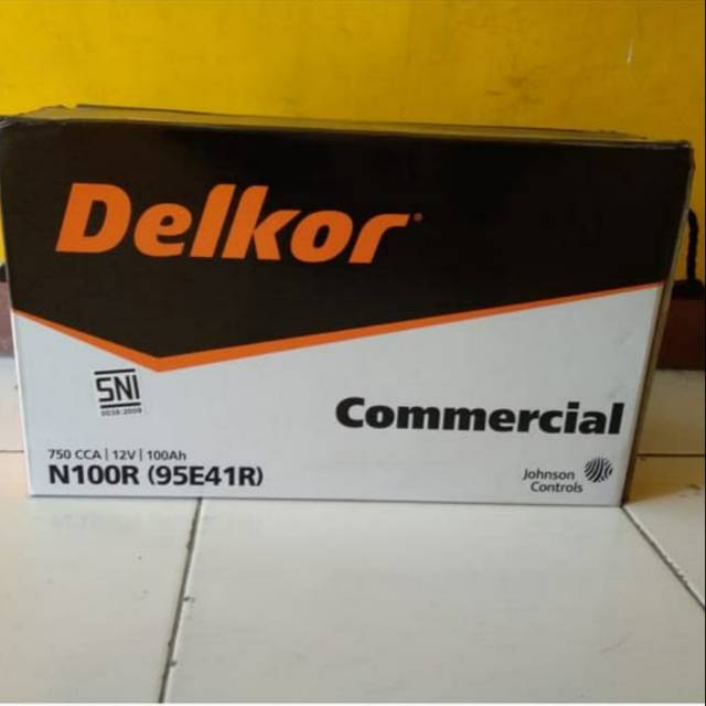 Jual Aki Kering Delkor N 100 12v 100ah type N 100R ( 95E41R ) | Shopee