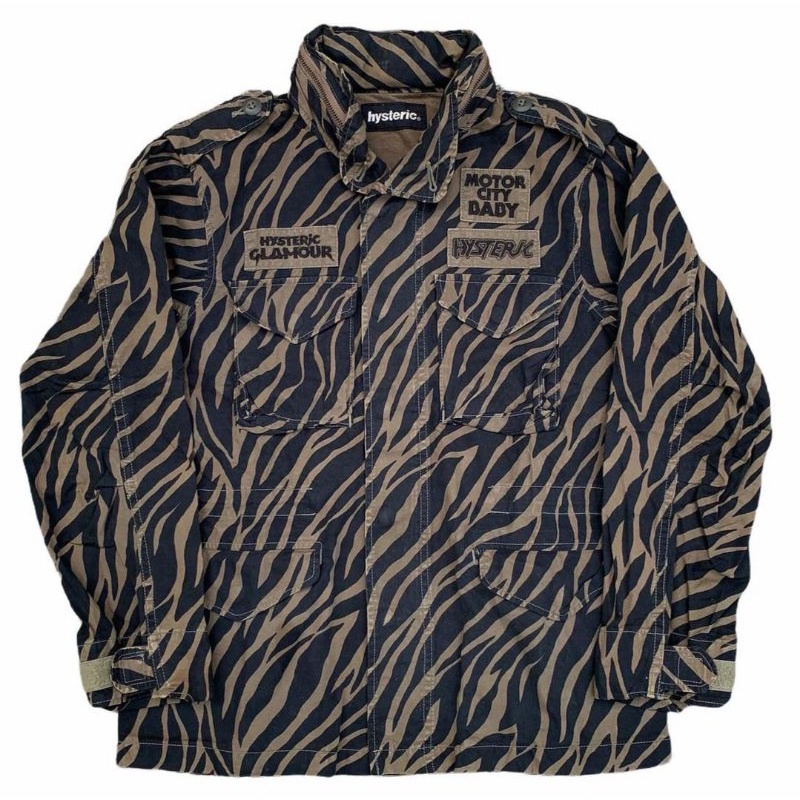 Hysteric Glamour Zebra Pattern M65 Jacket