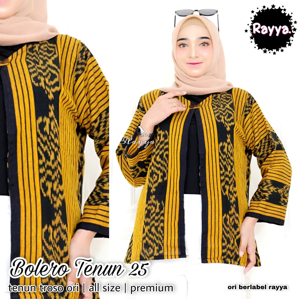 Bolero Batik Tenun Wanita by Butik Batik Solo kode BOLERO BATIK TENUN 6