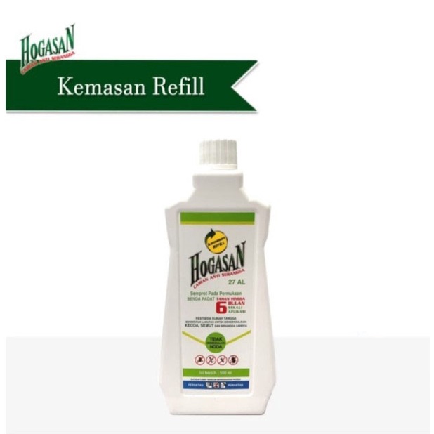 Hogasan Cairan Anti Serangga Refill 500ml - Anti Semut Kecoa Rayap