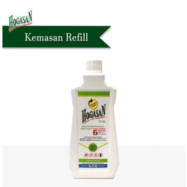 Hogasan Cairan Anti Serangga Refill 500ml - Anti Semut Kecoa Rayap