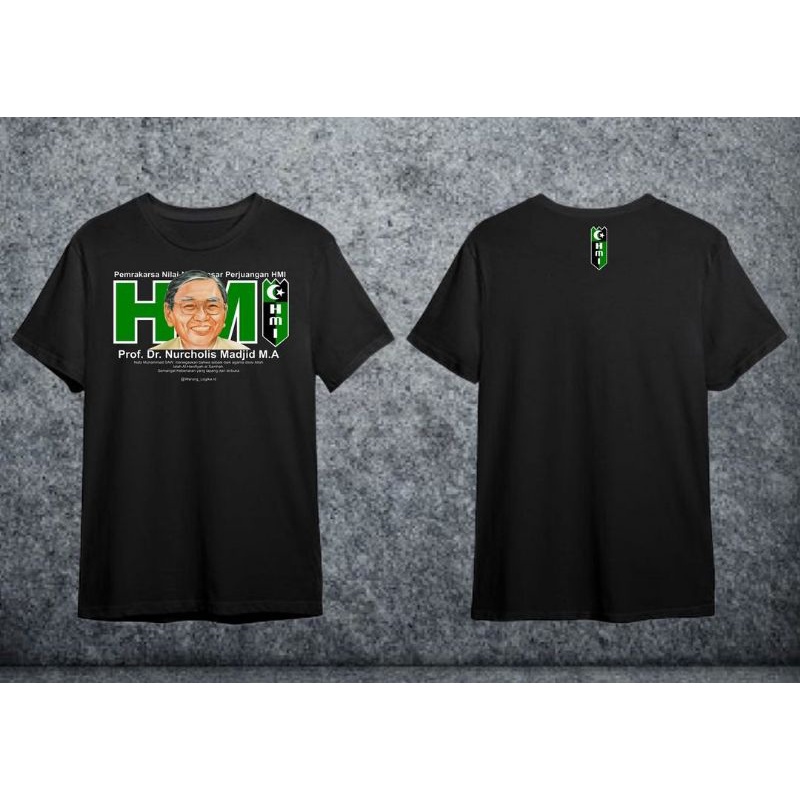 Baju Kaos/Aktivis/Nurcholis Madjid/HMI/Warung Logika/Garut/Jawa Barat