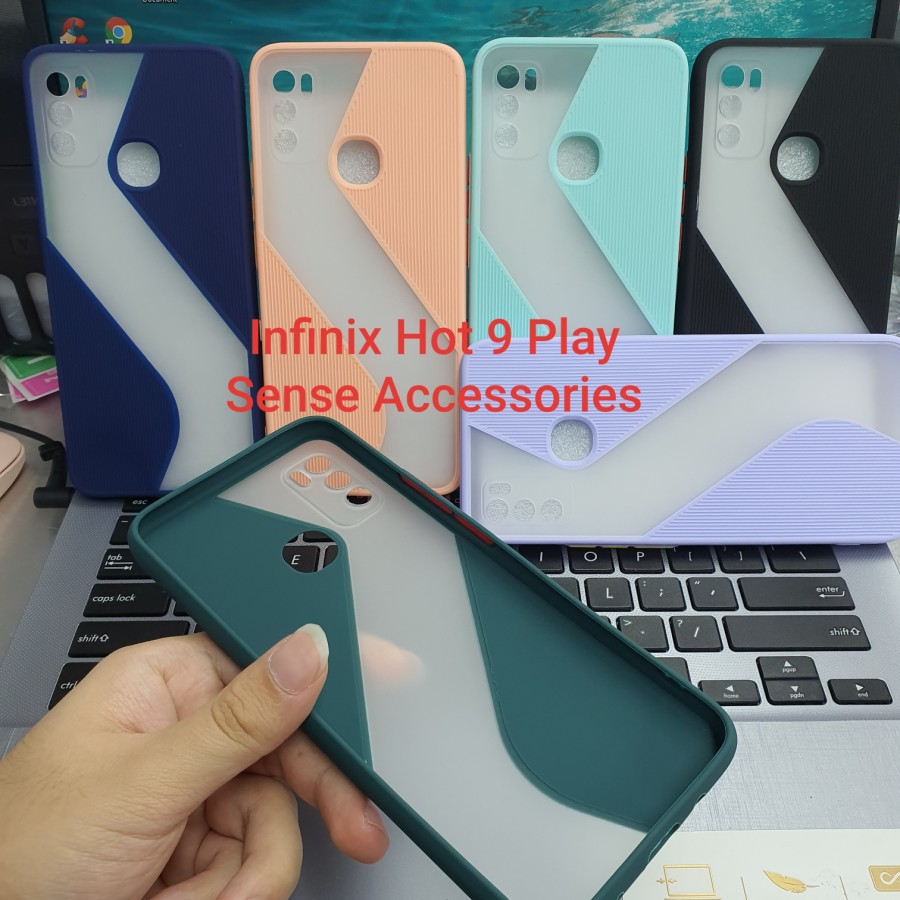 INFINIX NOTE 7 LITE HOT 9 HOT 9 PLAY S-CASE 2in1 Case Dove Matte Transparan Slim Case Fuze Macaron