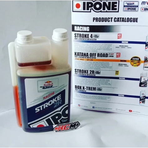 OLI OLIE IPONE SAMPING RACING STROKE 2T 2TAK 2 TAK 2TAK 2R SYNTHETIC ESTER ORI IPONE ASLI 1 LITER 1L