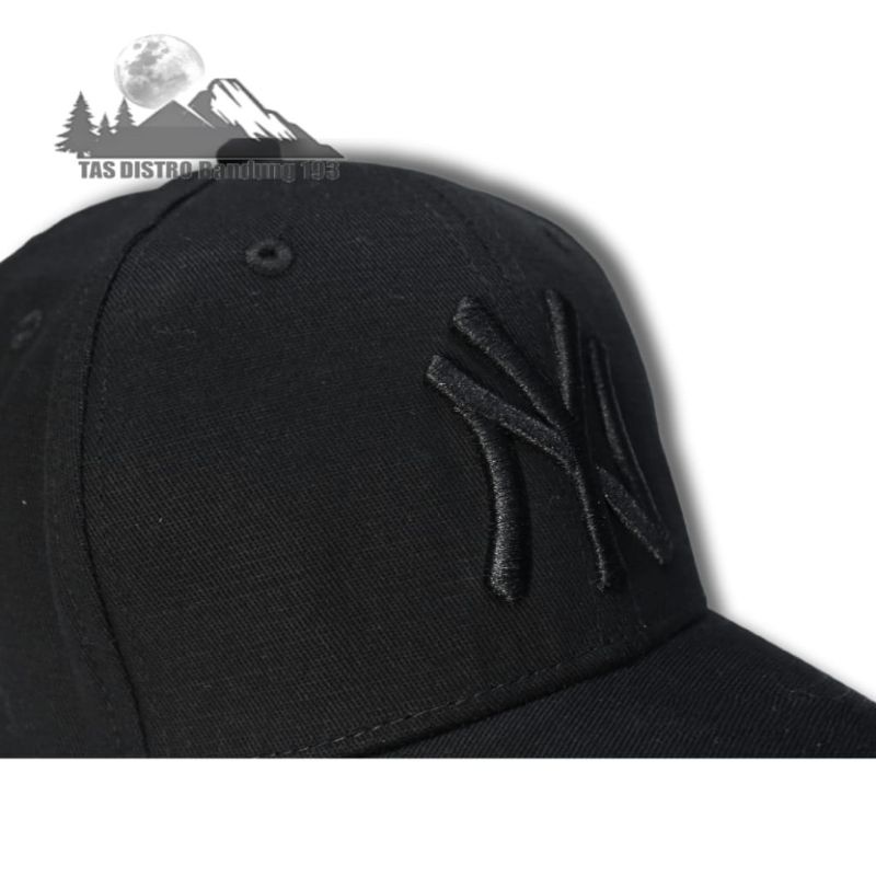 TOPI IMPORT BASEBALL NY NEW YORK BLACK PREMIUM QUALITY