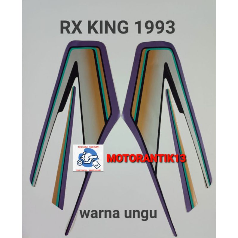 Jual LIST STRIPING STIKER BODY YAMAHA RX KING 1993 WARNA UNGU KUALITAS