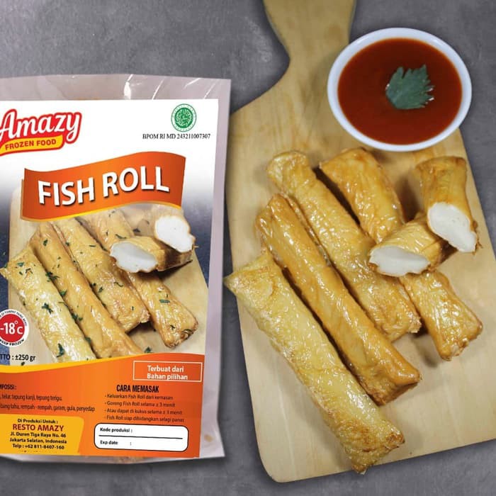 

AMAZY FROZEN FOOD Fish Roll Bento Fresh Home Made Premium isi 10pcs