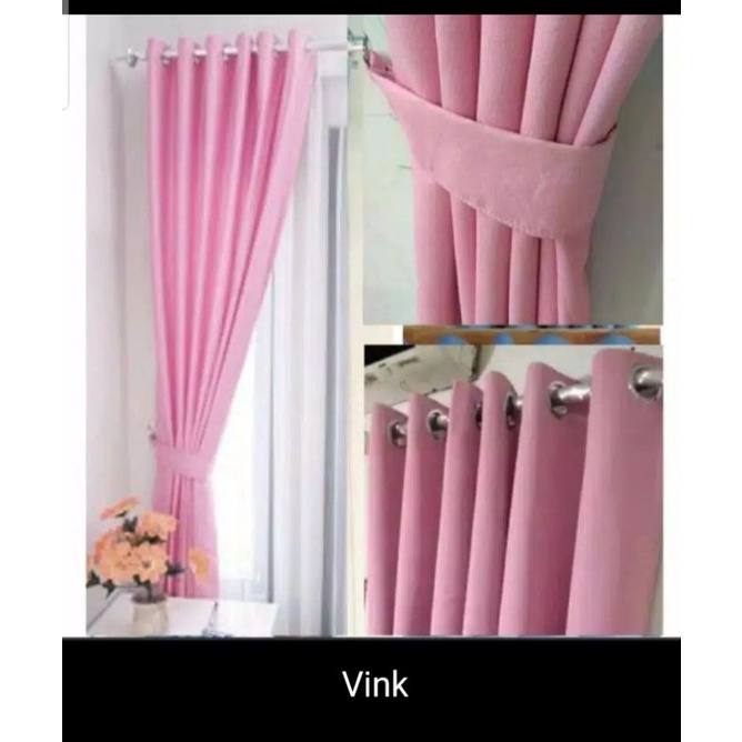 gorden blackout polos import hordeng jendela minimalis hordeng pintu