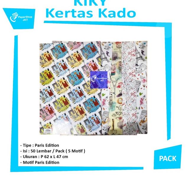 

KIKY Kertas Kado PARIS Edition