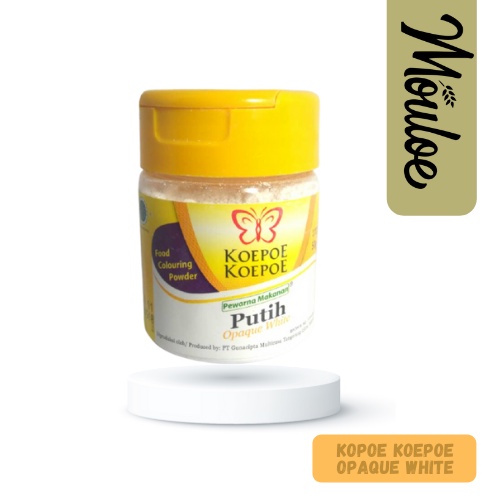 

KUPU KUPU OPAQUE WHITE 50gr | Mouloemart | Pewarna makanan putih