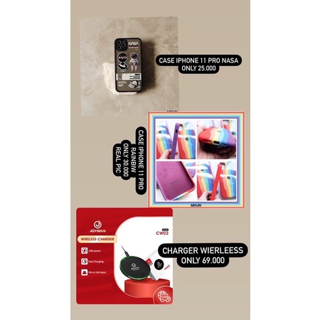 Case Iphone 11 Pro and Charger Wireless