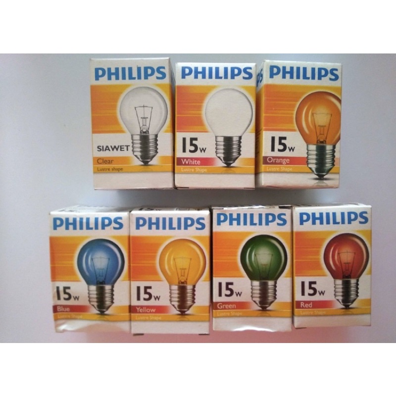 Philips lampu warna clear 15w