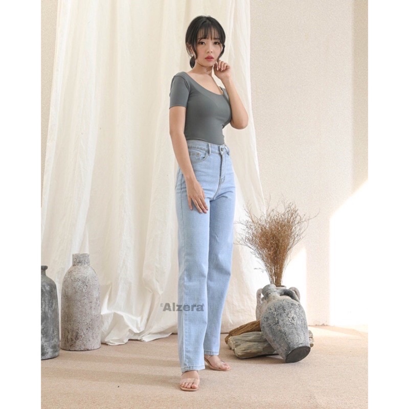 KULOT LOOSE HIGH WAIST LOSEE JEANS WANITA//KULOT JEANS TEBAL/KULOT LOOSE