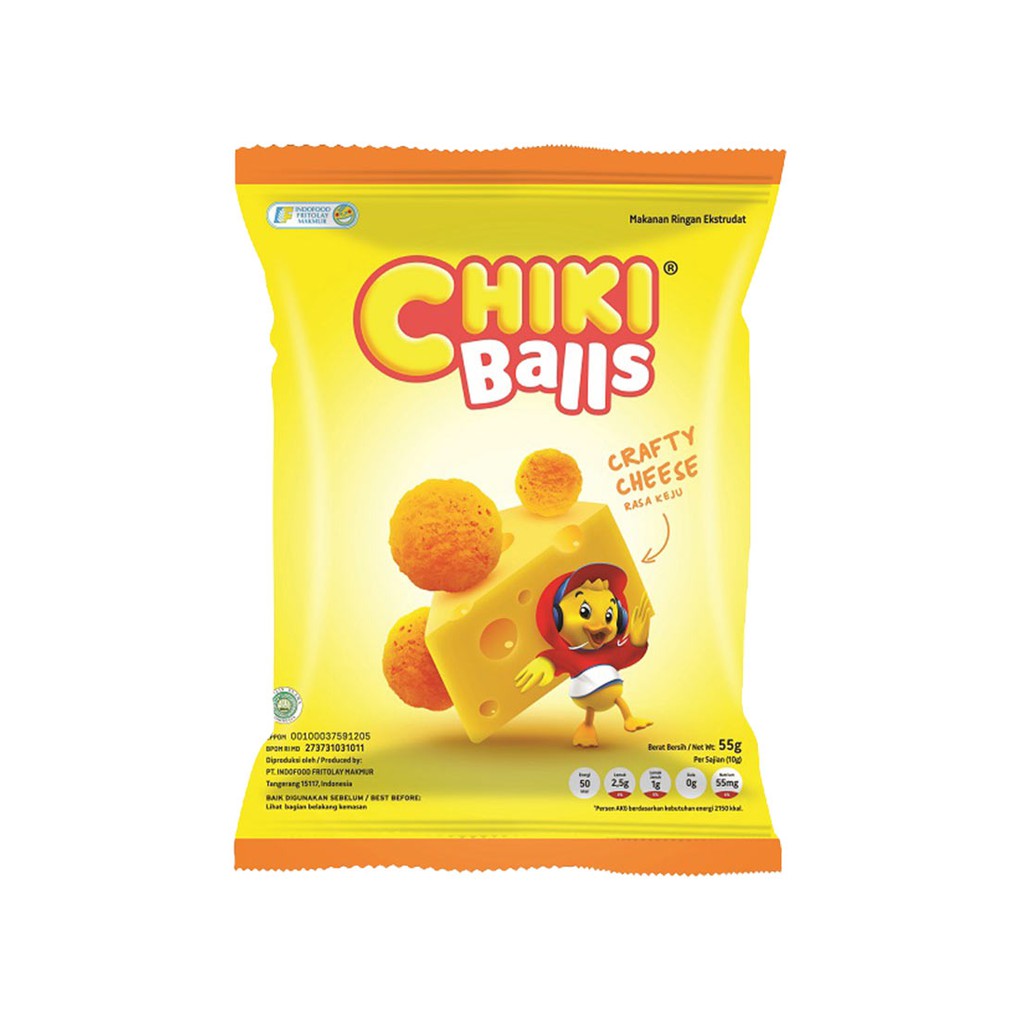 

Chiki Snack Balls Cheese 55G